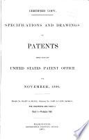 Specifications and Drawings of Patents Issued from the United States Patent Office