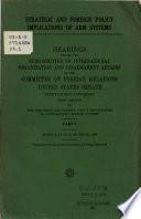 Strategic and Foreign Policy Implications of ABM Systems: March 6, 11, 13, 21, 26, 28, 1969