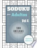 Sudoku para adultos - 300 grelhas com soluções