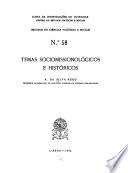 Temas sociomissionológicos e históricos