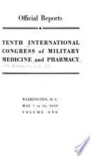Tenth International Congress of Military Medicine and Pharmacy