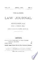 The Alabama Law Journal