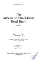 The American Short-horn Herd Book