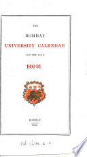 The Bombay university calendar