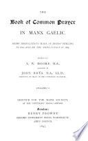 The Book of Common Prayer in Manx Gaelic