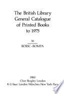 The British Library General Catalogue of Printed Books to 1975