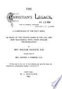 The Christian's Legacy