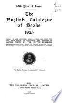 The English Catalogue of Books [annual]