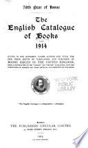 The English Catalogue of Books [annual]