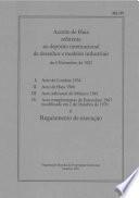 The Hague Agreement Concerning the International Deposit of Industrial Designs; Regulations; Administrative Instructions (Portuguese version)