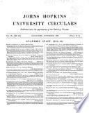 The Johns Hopkins University circular