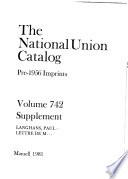 The National Union Catalog, Pre-1956 Imprints