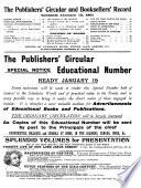 The Publishers' Circular and Booksellers' Record of British and Foreign Literature
