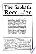 The Sabbath Recorder