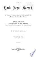 The York Legal Record