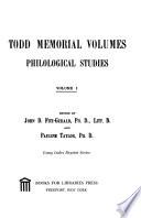 Todd Memorial Volumes