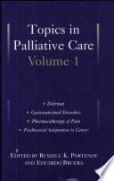 Topics in Palliative Care