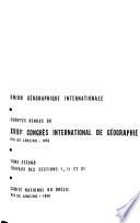 Travaux des sections I, II, et III