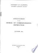 University of Califorina Bulletins