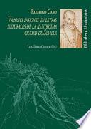 Livro VARONES INSIGNES EN LETRAS NATURALES DE LA ILUSTRISIMA CIUDAD DE SEVILLA