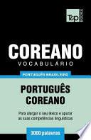 Vocabulário Português Brasileiro-Coreano - 3000 Palavras