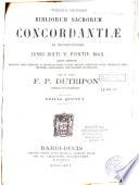 Vulgatae editionis bibliorum sacrorum concordantiae
